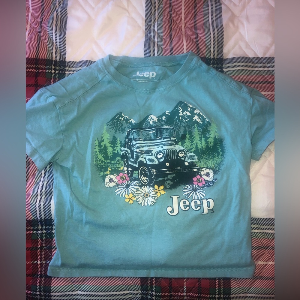 Girls boxy jeep shirt